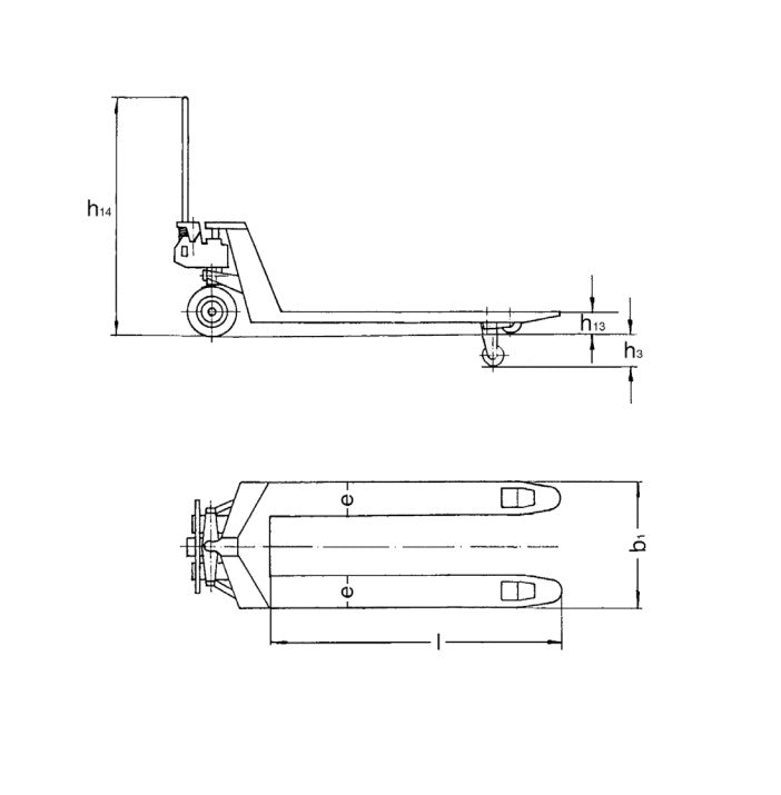 Pfaff ATEX HU 20-115 VATP Handgabelhubwagen in Edelstahlausführung