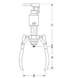 yale hydraulische abzieher mit integrierter hydraulik bmz